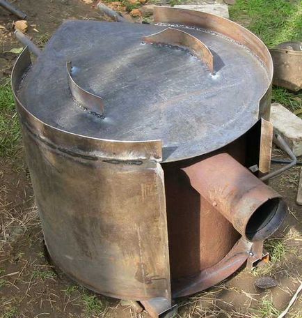 Soba de la un cilindru de gaz este vertical, orizontal, desene, îmbunătățiri, fotografii, clipuri video (aragaz) Soba dintr-un cilindru de gaz este vertical, orizontal, desene, accesorii, foto, video