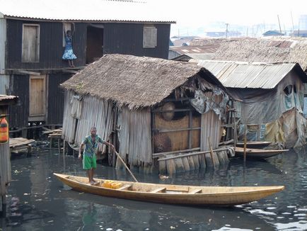 Negru Veneția (Orașe Lagos Makoko-) negru Veneția