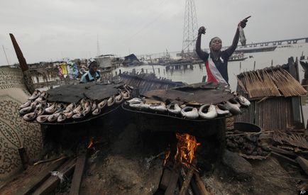 Negru Veneția (Orase Lagos Makoko- Water) negru Veneția