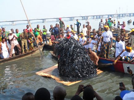 Negru Veneția (Orase Lagos Makoko- Water) negru Veneția
