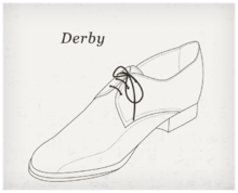 Derby (pantof) - l (termenul există și altele) Derby (pantof) - un