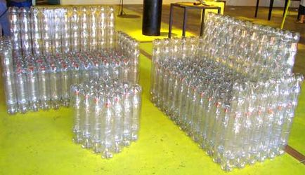 Canapea de sticle din plastic (plastic) Canapea din sticle de plastic