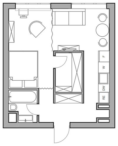 Design interior apartament mic, fotografii de apartamente mici design