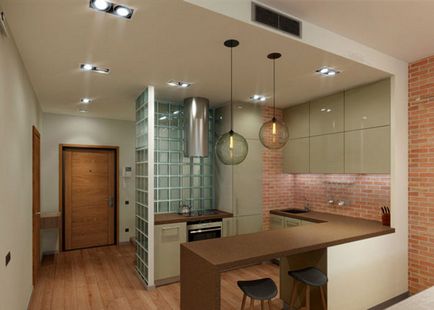 design interior Studio cu o nișă cu un pat (nisa) design interior Studio cu o nișă cu un pat
