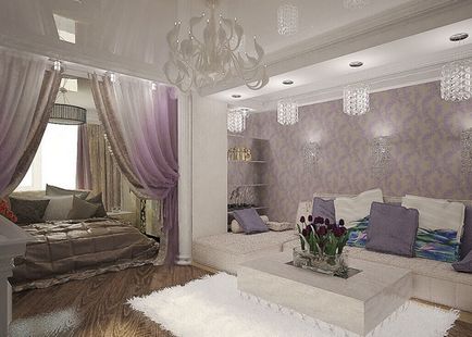 design interior Studio cu o nișă cu un pat (studio) design interior Studio cu o nișă cu un pat