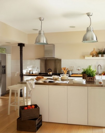 Design de bucătărie în stil retro - exemple de fotografii de interior (design de bucătărie în stil retro fotografie) Design de bucătărie în stil retro - exemple de fotografii de interior