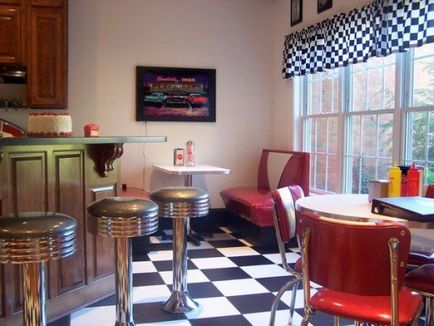 Design de bucătărie în stil retro - exemple de fotografii de interior (bucătării) Design de bucătărie în stil retro - exemple de fotografii de interior