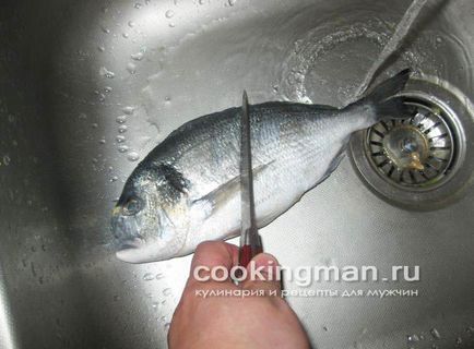 Plătică - fried gătit pentru bărbați (mazărea verde piureul) Platica prăjit - gătit pentru bărbați
