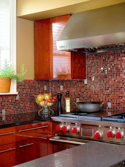 Șorț de bucătărie - idei foto, design interior (proiectare) Șorț de bucătărie - idei foto, design interior