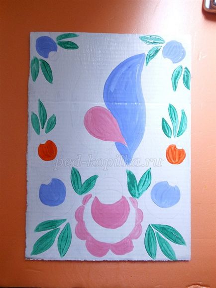 Gorodets pictura (desen lecții pentru copii) pictura Gorodets