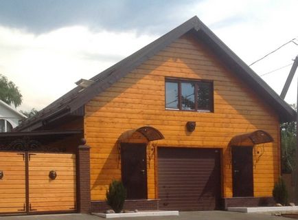Imitație de fotografii fascicul de finisaj exterior, regulile de lucru (fotografii) Imitație cherestea fotografie finisaj exterior, regulile de lucru