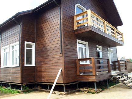 Imitație de fotografii fascicul de finisaj exterior, regulile de lucru (fotografii) Imitație cherestea fotografie finisaj exterior, regulile de lucru