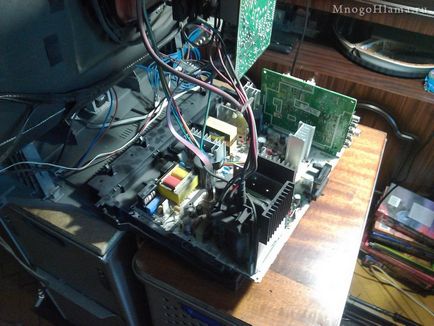 Imaginea TV este întinsă pe orizontală (pe orizontală) Imaginea TV este întinsă pe orizontală