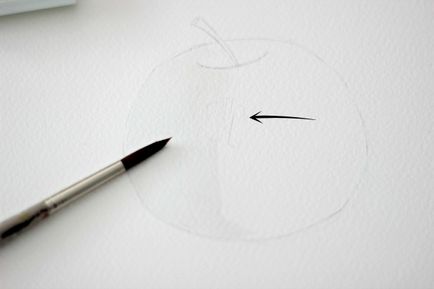 Cum de a desena un măr în acuarelă (acuarelă vopsea de mere) Cum de a desena un măr în acuarelă