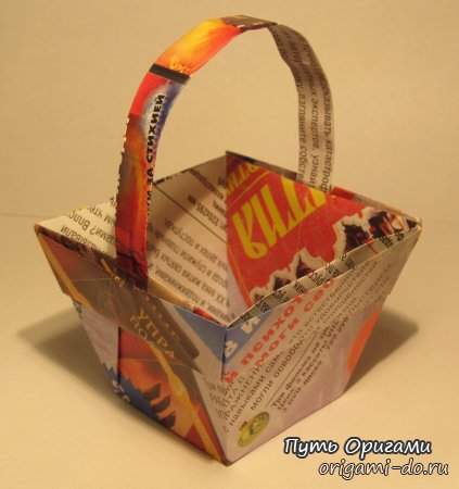 Cum de a face origami coș - calea de origami (plăcut) Cum de a face coș origami - calea de origami