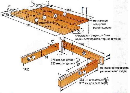 Cum de a face pe rafturi, etajere pentru flori cu propriile sale mâini desene, instrucțiuni (do) Cum de a face pe rafturi, etajere pentru flori cu propriile mâini desene sale, instrucțiuni
