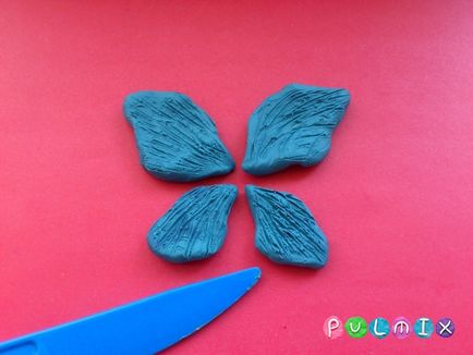 Cum de a sculpta un fluture facut din plastilină în etape (fluture mucegai plastilină în etape lecție foto) etape fluture orb plastilină