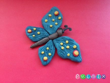 Cum de a sculpta un fluture facut din plastilină în etape (fluture mucegai plastilină în etape lecție foto) etape fluture orb plastilină
