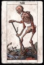 Moartea carte de tarot - valoarea Arcana 13 (carte) Moartea carte de tarot - 13 Valoarea Lasso