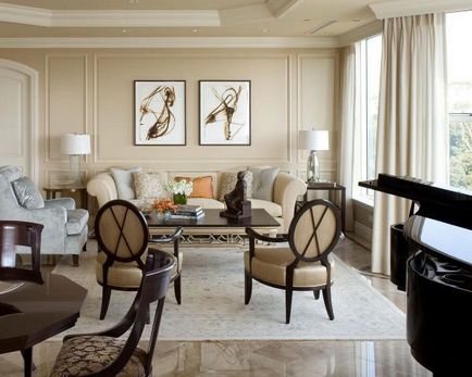 Stilul contemporan în interiorul apartamentului, paleta de culori, în bucătărie, artă (foto contemporană) Stilul contemporan în interiorul paletei de apartament, de culoare, în bucătărie, arta