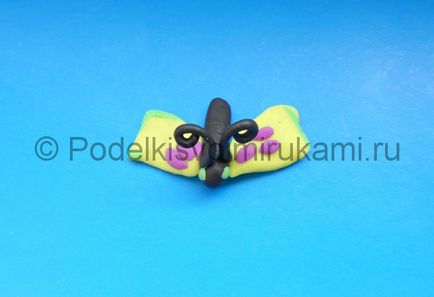 plastilină Modelare fluture (fluture) Modelarea fluture realizate din plastilină