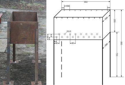 BBQ gratar în țară cu propriile lor mâini (dacha) BBQ gratar în țară cu propriile mâini