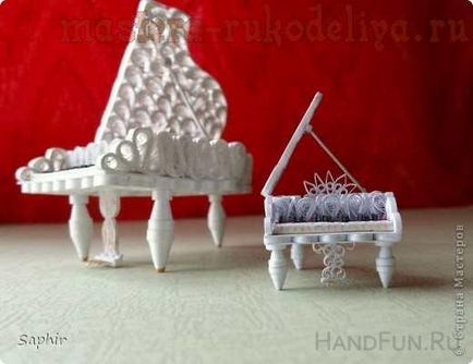 Master class pe Kvilling pian (forma diametru atașat) Master class în pian Quilling