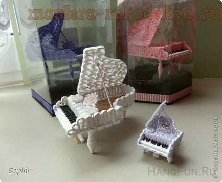 Master class pe Kvilling pian (forma diametru atașat) Master class în pian Quilling