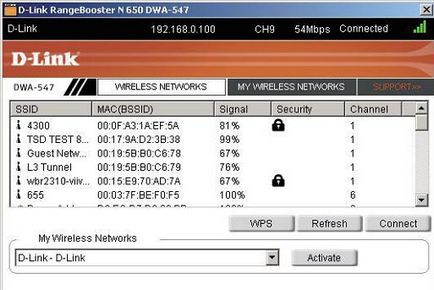 Setarea d-link DWA-547