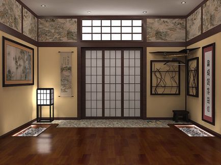 Plafoane întinse yin yang fotografie de design stil oriental (foto) Tavane intinse yin yang fotografie stil oriental de design