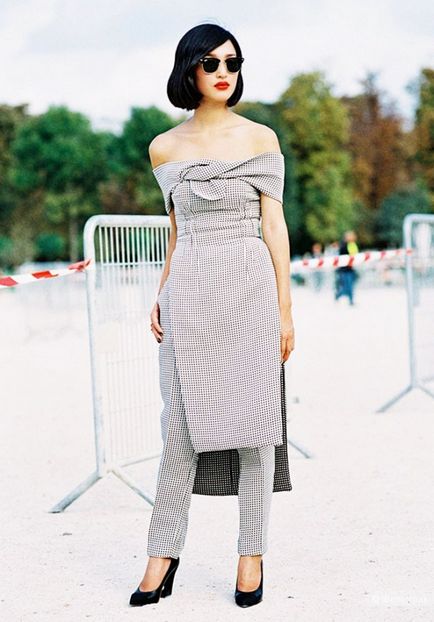 combinație de ambele Ambiguă poartă rochie cu pantaloni (amestec) Amestec de ambigua cum să poarte o rochie cu pantaloni
