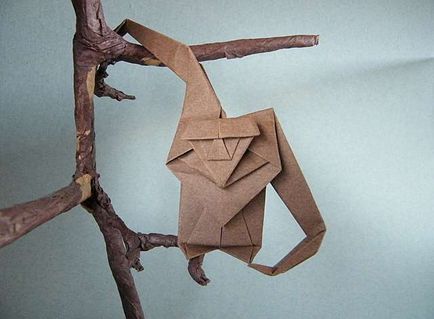 Monkey Origami - face cu mâinile lor (maimuță) Monkey Origami - Fac propriile mâini
