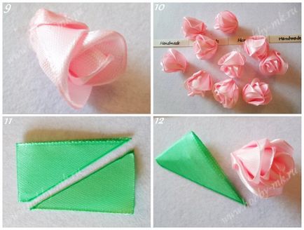 Muchia mici trandafiri kanzashi - microni (trandafir) Muchia trandafiri mici kanzashi - MK