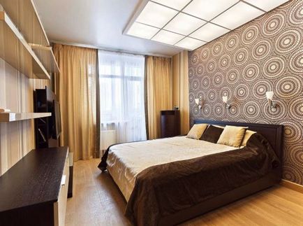 Wallpaper cu ornamente anumite tipuri de modele, camere de design (tapet luminos, cu un ornament) Wallpaper cu ornamente anumite tipuri de modele, camere de design