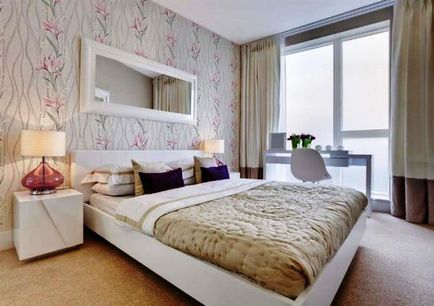 Wallpaper cu ornamente tipuri speciale de modele, camere de design cu tapet (ornament) Wallpaper cu ornamente anumite tipuri de modele, camere de design