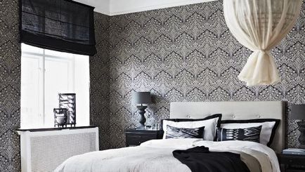 Wallpaper cu ornamente anumite tipuri de modele, camere de design (tapet cu ornament pentru pereti) Wallpaper cu ornamente anumite tipuri de modele, camere de design