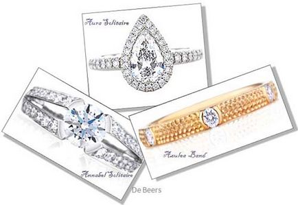 Diamond inele de logodna (verighete Life) Inele de logodna cu diamant