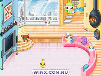 Cameră decor Jocuri Winx pentru fete (Winx) Fete de cameră decor joc Winx