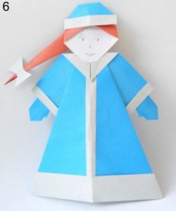 Anul Nou Origami (în sine partid roșu) 2016 Origami pentru noul an 2016