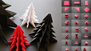 meserii Origami pentru noul an cu mâinile lor în fotografie și video microni (fiecare dintre care va consta) meserii Origami pentru noul an cu mâinile lor în fotografie și video microni