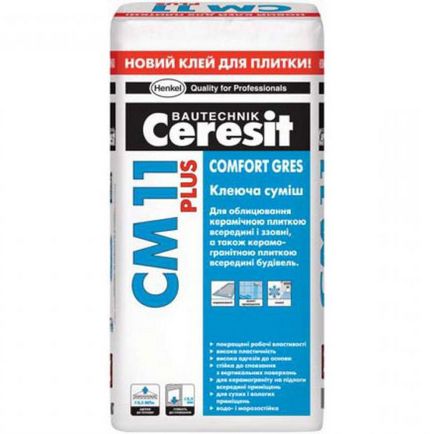 Adeziv Ceresit 11 cm caietul de sarcini, proprietăți și compoziția instrucțiunii (informații) Adeziv Ceresit 11 cm caietul de sarcini, proprietăți, și compoziția instrucțiunii