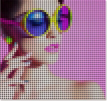 Transforma fotografiile într-un model de puncte colorate (Figura) Transforma fotografiile într-un model de puncte colorate