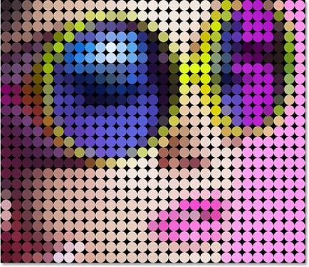 Transforma fotografiile într-un model de puncte colorate (foto) Transforma fotografiile într-un model de puncte colorate