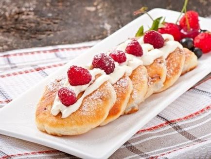 Reteta cheesecakes gustoase de cheag în cuptor (brânză de vaci) Rețetă pentru cheesecakes delicioase din brânză de vaci în cuptor