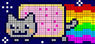 Cifrele de pe celula Nyan Cat in notebook-uri (imagini) Cifrele de pe celula Nyan Cat într-un notebook