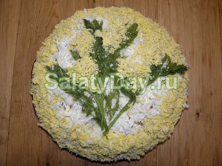 salata Mimosa - bază este reteta de pește și ouă cu fotografii și video (ouă) salata Mimosa - bază este reteta de pește și ouă cu fotografii și video