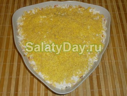 salata Mimosa - bază este reteta de pește și ouă cu fotografii și video (Mimosa) salata Mimosa - bază este reteta de pește și ouă cu fotografii și video