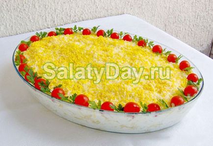 salata Mimosa - bază este reteta de pește și ouă cu fotografii și video (salată) salata Mimosa - bază este reteta de pește și ouă cu fotografii și video
