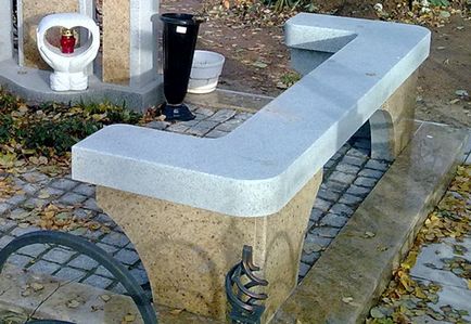 Bănci și mese de lângă mormânt (spatarul Bench gravă) Măsuțe lângă mormânt