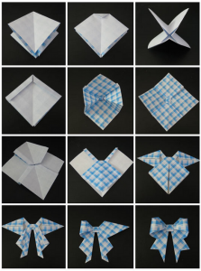 Fold scheme arc origami decorative (pliabil) Adaugă un scheme de origami funda decorativa